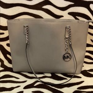 Gray Michael Kors Tote Bag